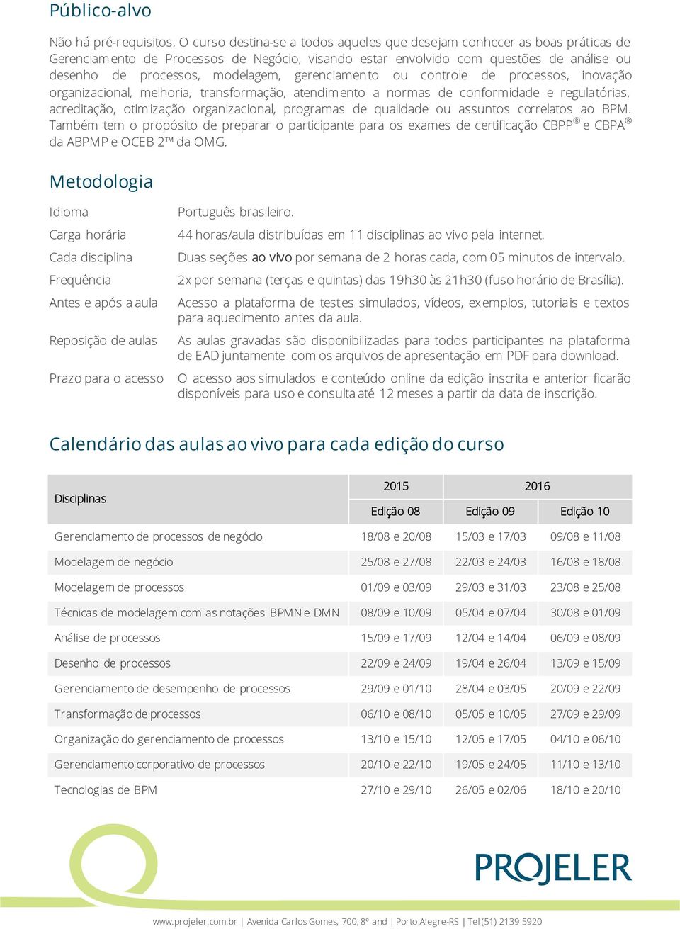 gerenciamen to ou controle de processos, inovação organizacional, melhoria, transformação, atendim ento a normas de conformidade e regulatórias, acreditação, otimização organizacional, programas de