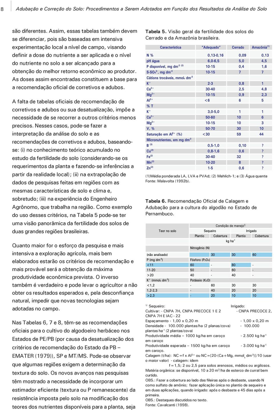 solo a ser alcançado para a obtenção do melhor retorno econômico ao produtor. As doses assim encontradas constituem a base para a recomendação oficial de corretivos e adubos.