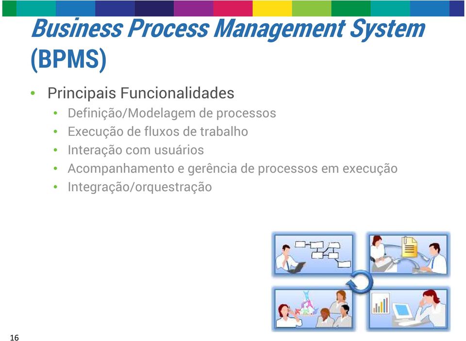 de fluxos de trabalho Interação com usuários