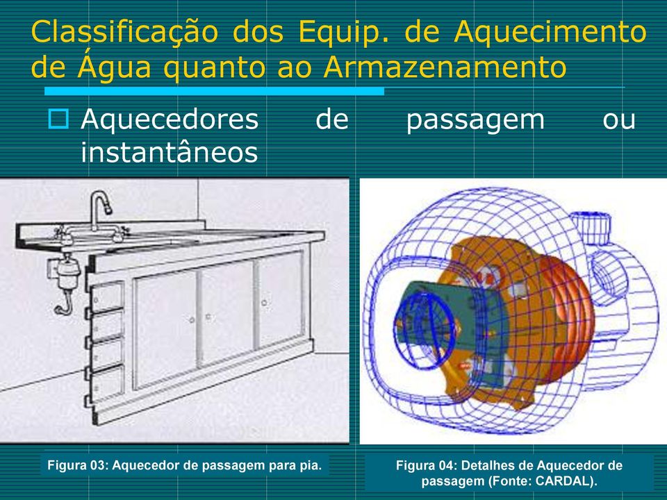 Aquecedores de passagem ou instantâneos Figura 03: