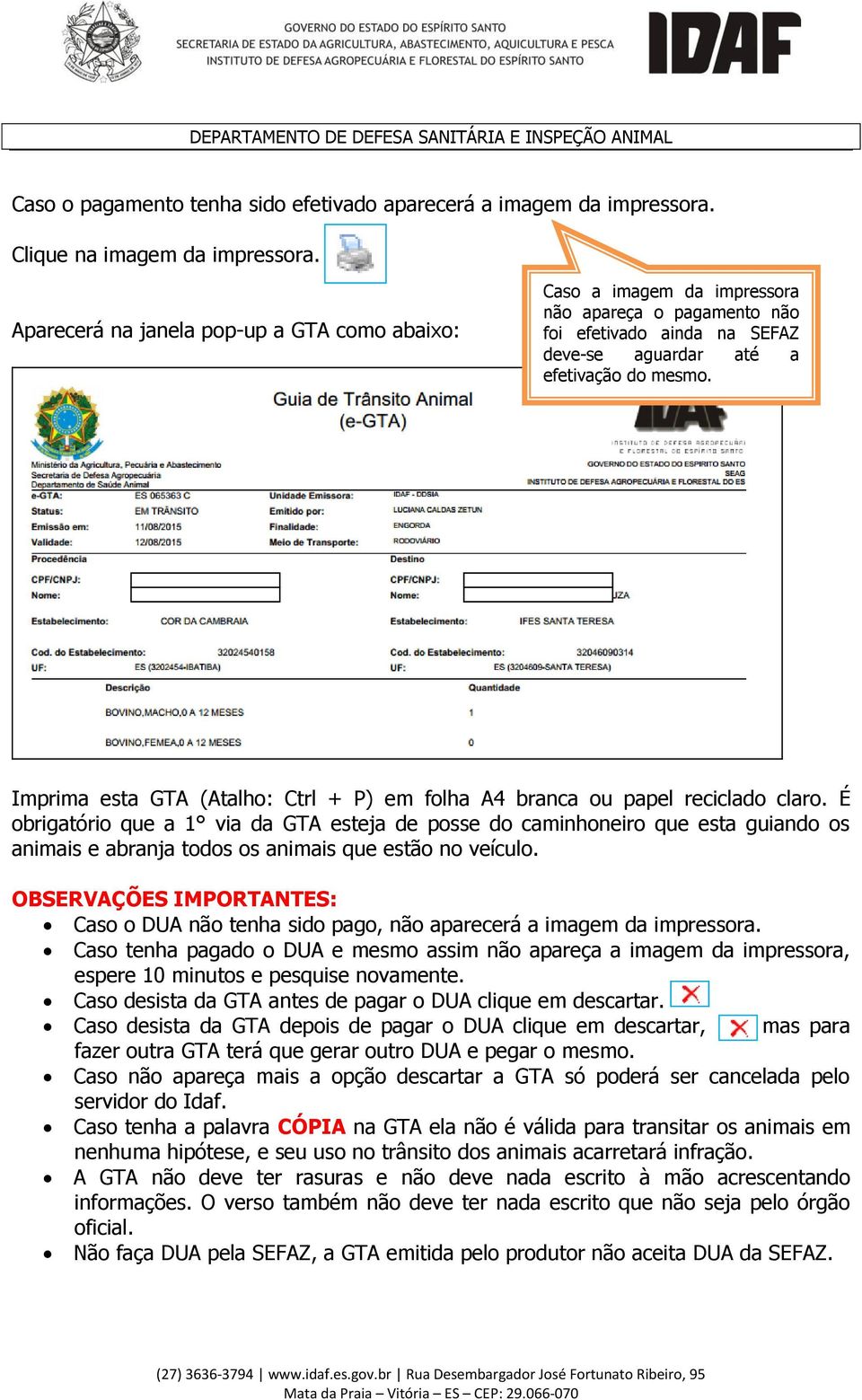 Imprima esta GTA (Atalho: Ctrl + P) em folha A4 branca ou papel reciclado claro.