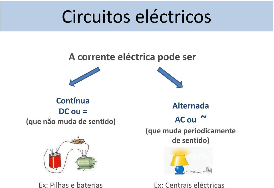 ou ~ (que muda periodicamente de sentido)