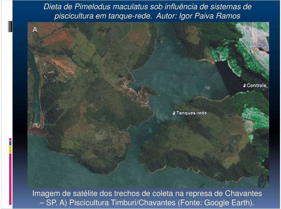 Autor: Igor Paiva Ramos Imagem de satélite dos trechos de