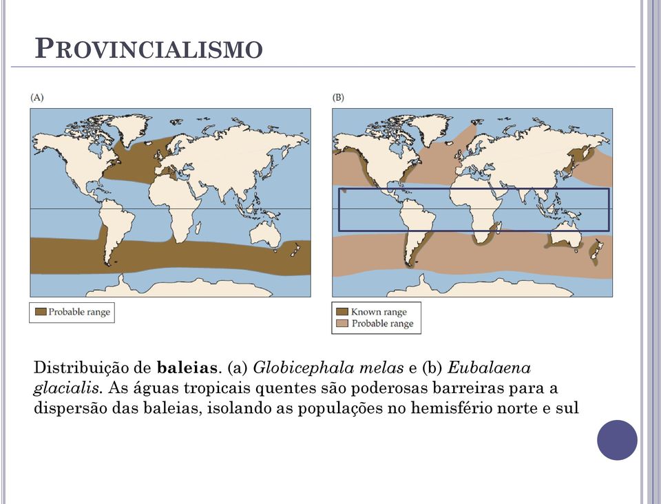 As águas tropicais quentes são poderosas barreiras