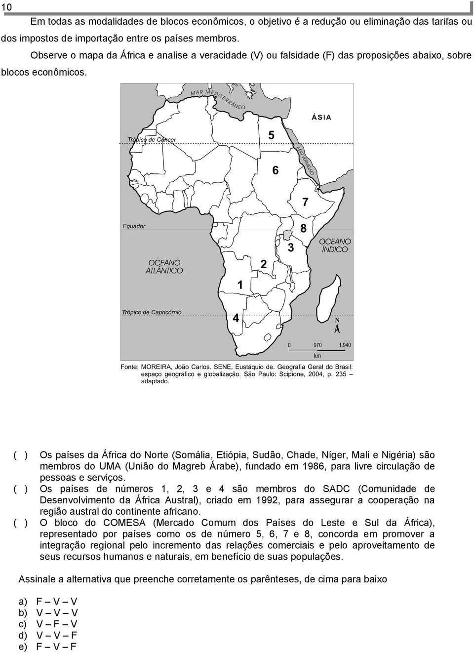 Os países da África do Norte (Somália, Etiópia, Sudão, Chade, Níger, Mali e Nigéri são membros do UMA (União do Magreb Árab, fundado em 986, para livre circulação de pessoas e serviços.