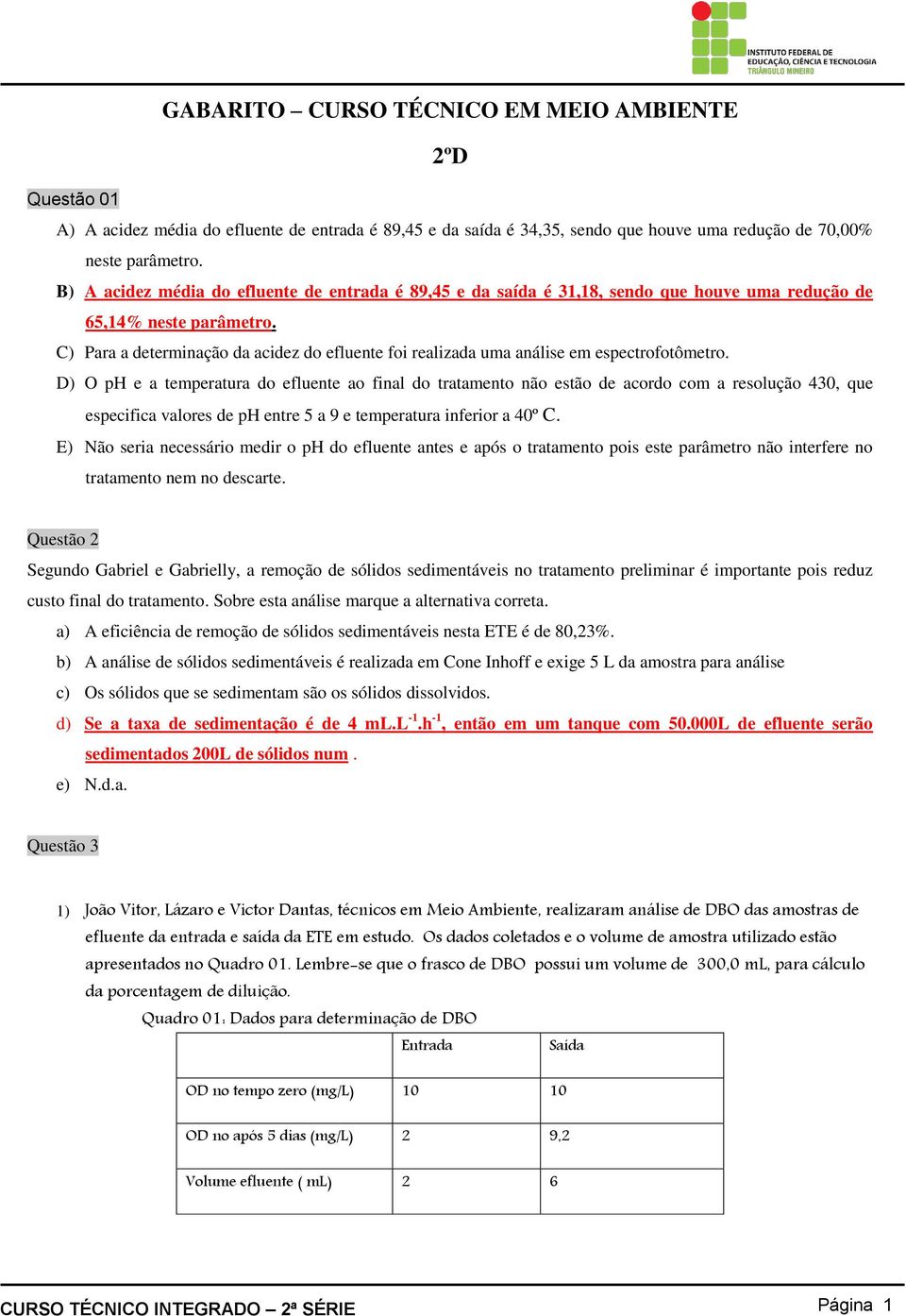 C) Para a determinação da acidez do efluente foi realizada uma análise em espectrofotômetro.