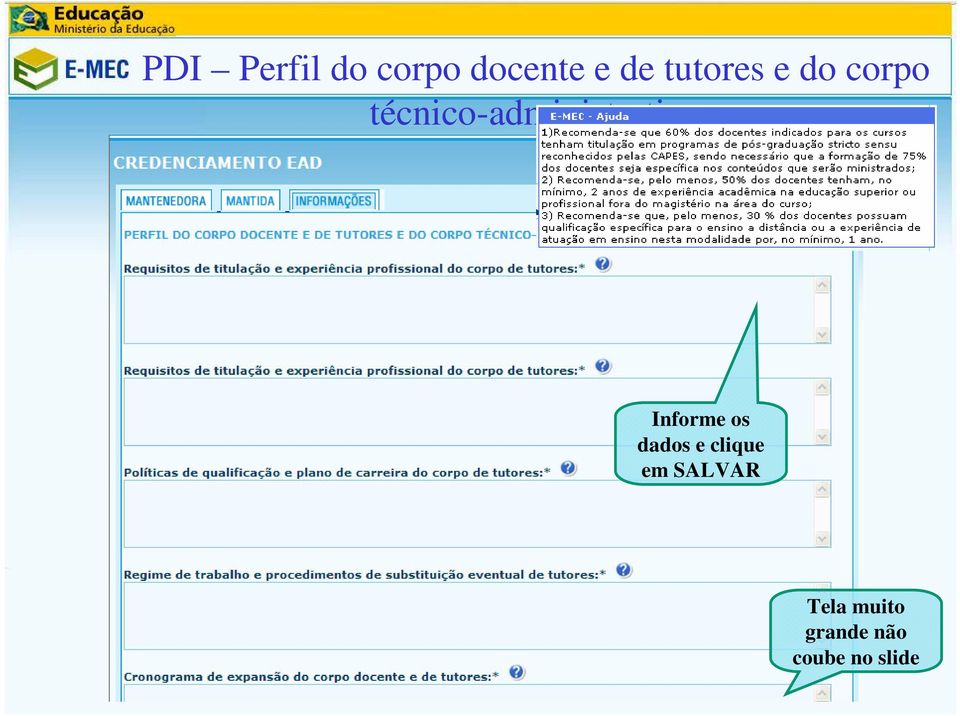 técnico-administrativo Informe os