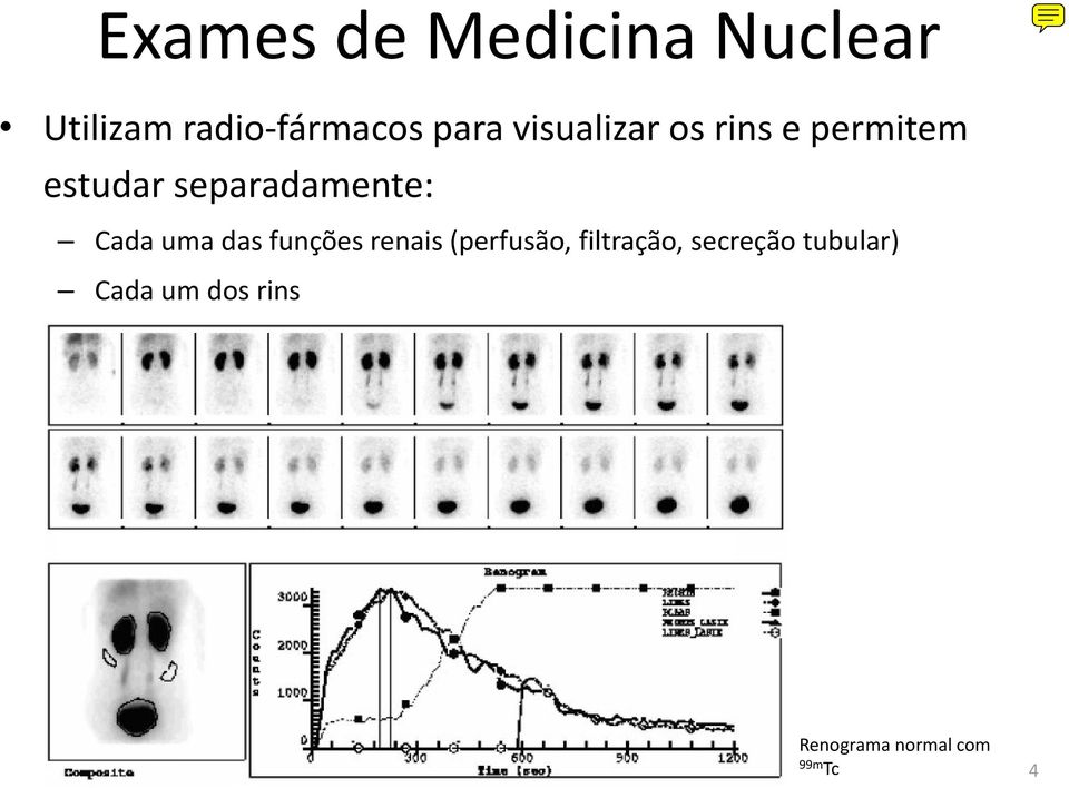 Cada uma das funções renais (perfusão, filtração,