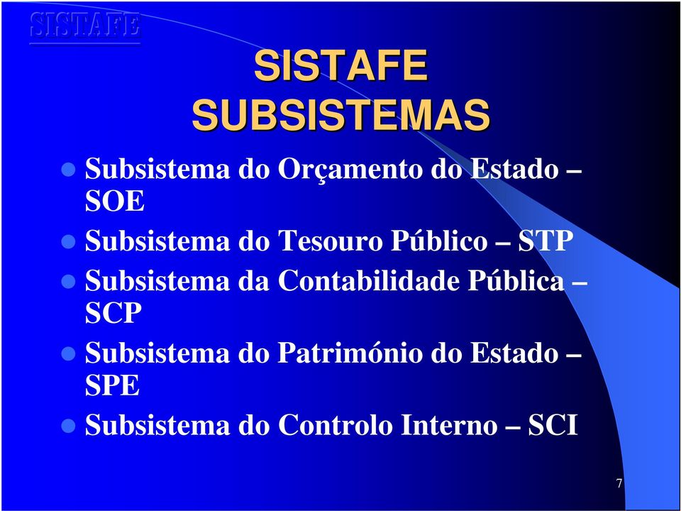 Contabilidade Pública SCP Subsistema do