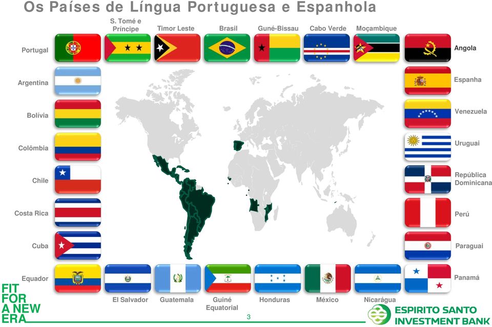 Angola Argentina Espanha Bolívia Venezuela Colômbia Uruguai Chile.