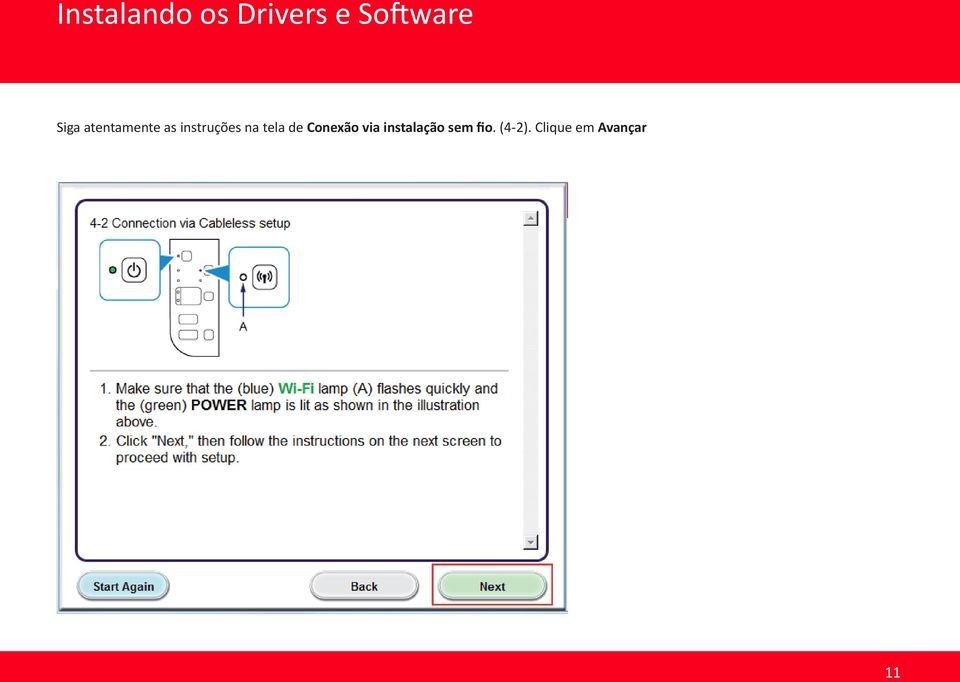 tela de Conexão via instalação