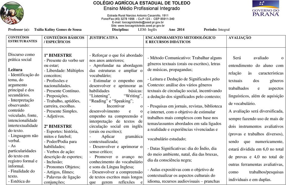 - Interpretação observando: conteúdo veiculado, fonte, intencionalidade intertextualidade do texto. - Linguagem não verbal. - As particularidades do texto em registro formal e informal.