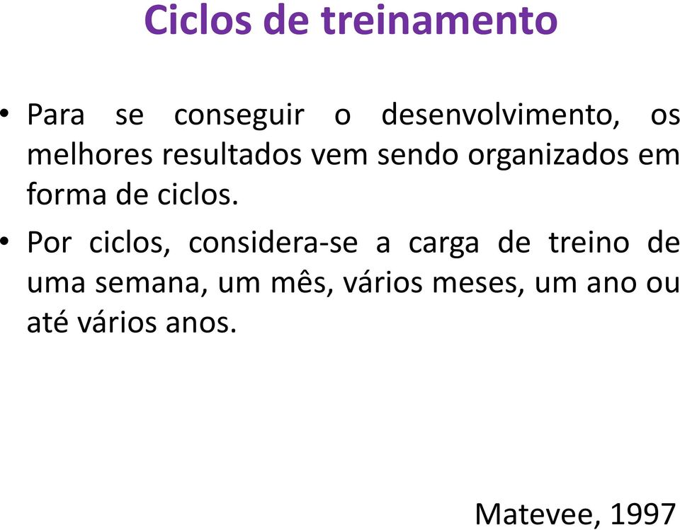 ciclos.