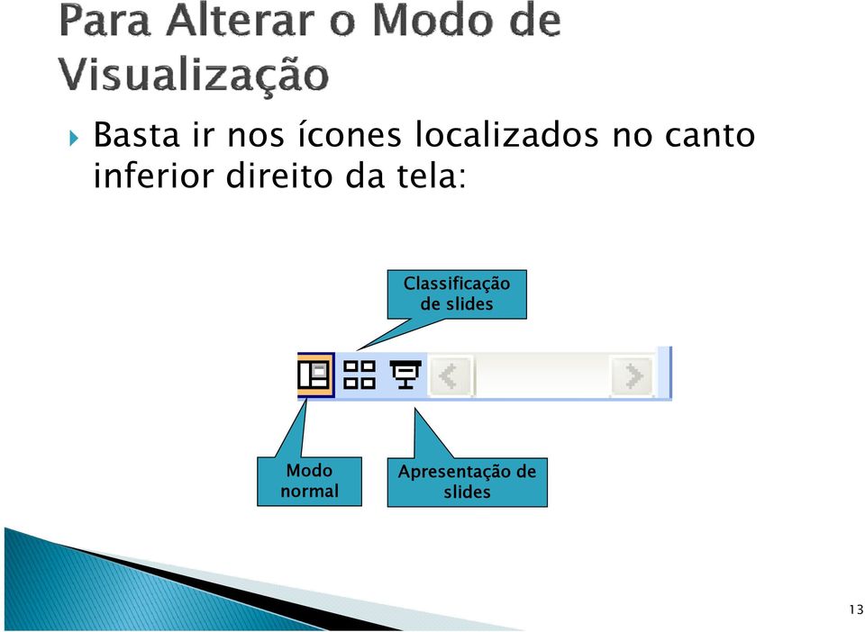 tela: Classificação de slides