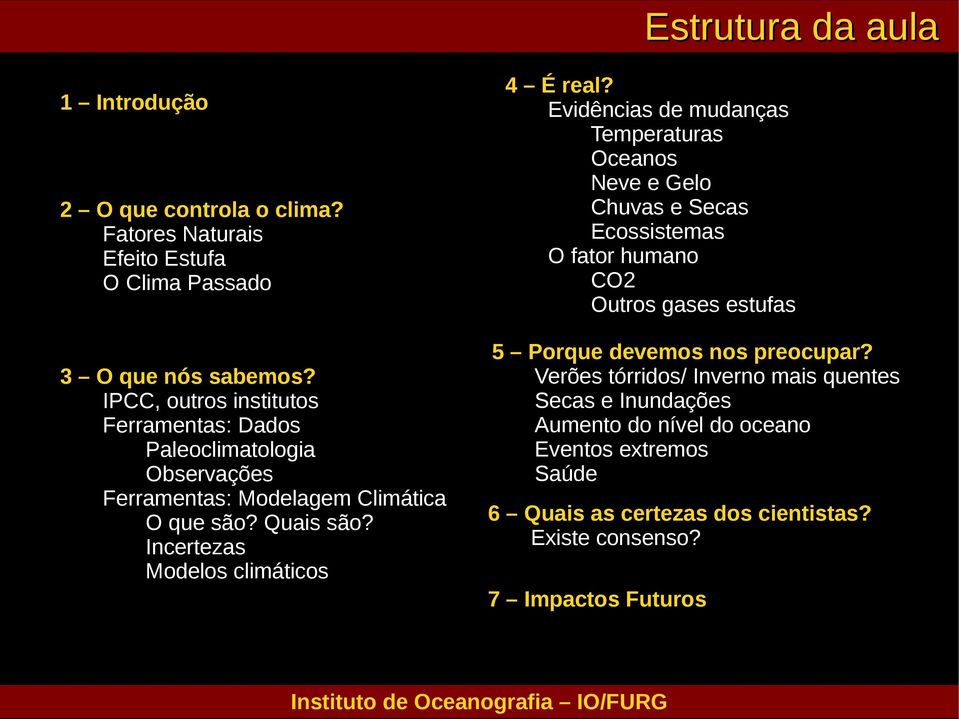 Incertezas Modelos climáticos 4 É real?