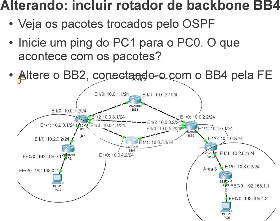 ping do PC1 para o PC0.