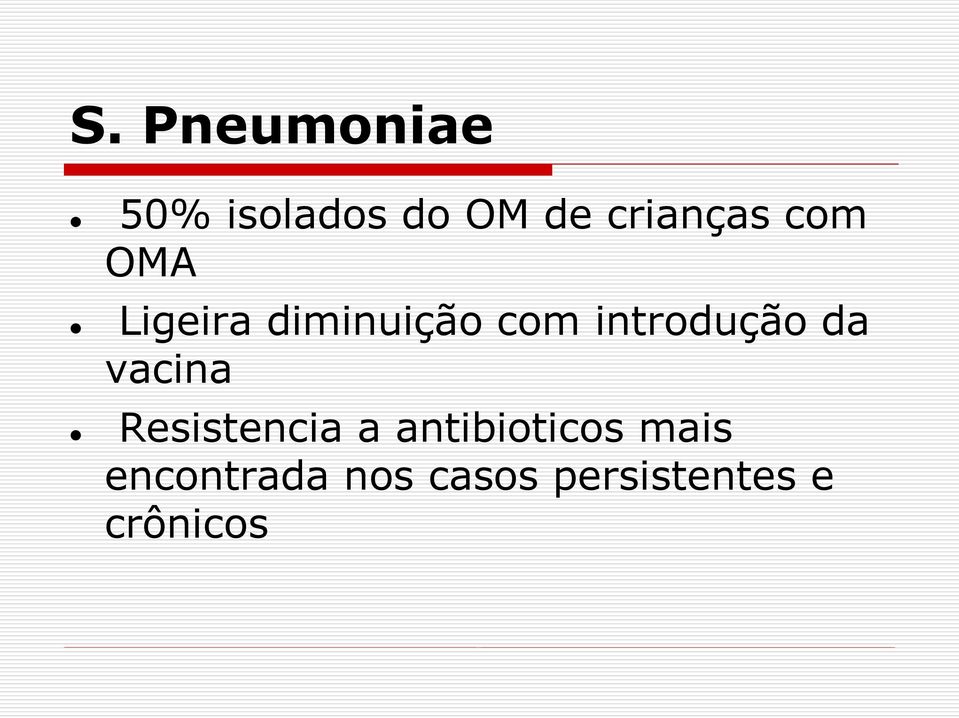 introdução da vacina Resistencia a