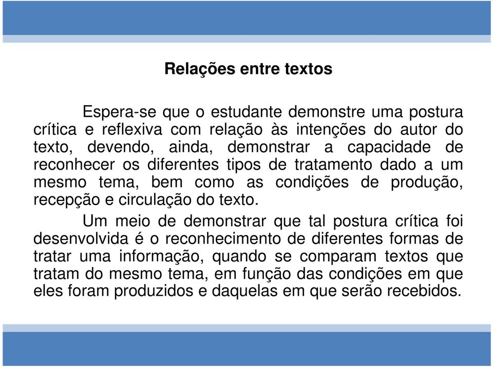 e circulação do texto.