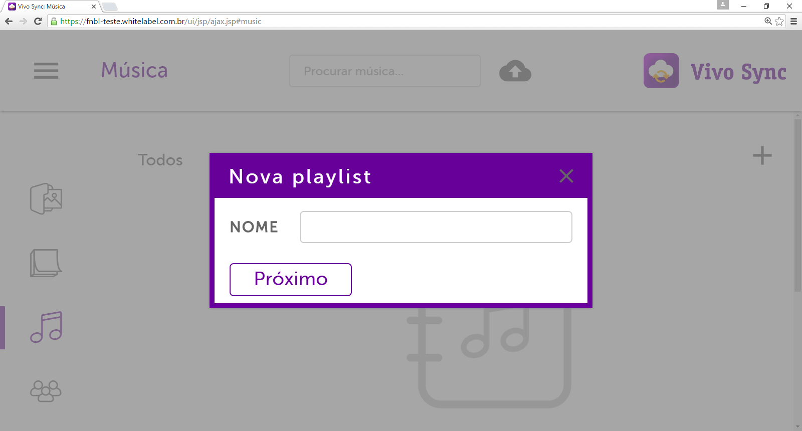 3.4 Música Você pode sincronizar suas músicas através de aplicativo para Windows, Mac, Smartphone, Tablets e também pelo Portal Web.