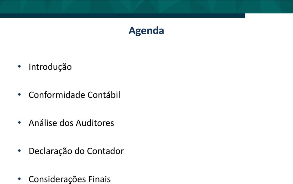 Análise dos Auditores
