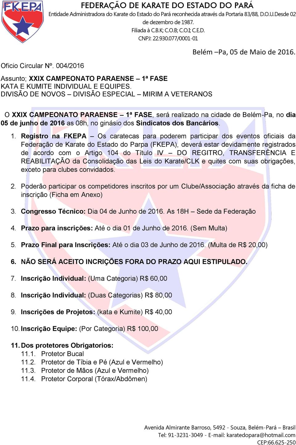 O XXIX CAMPEONATO PARAENSE 1ª