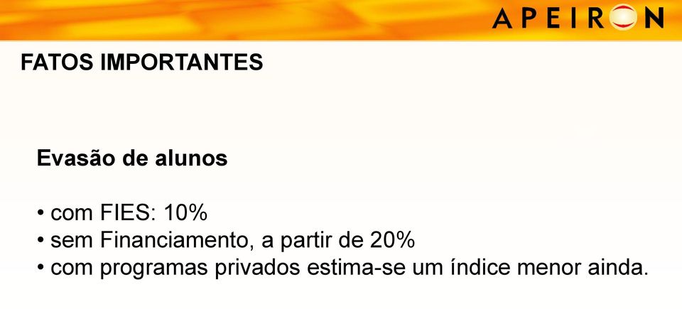 partir de 20% com programas