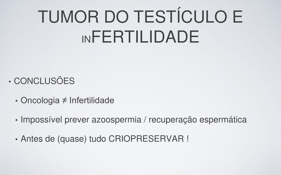 azoospermia / recuperação