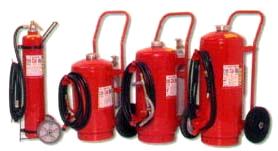 Proteção por extintores e abrigo para extintores: Os agentes mais empregados na