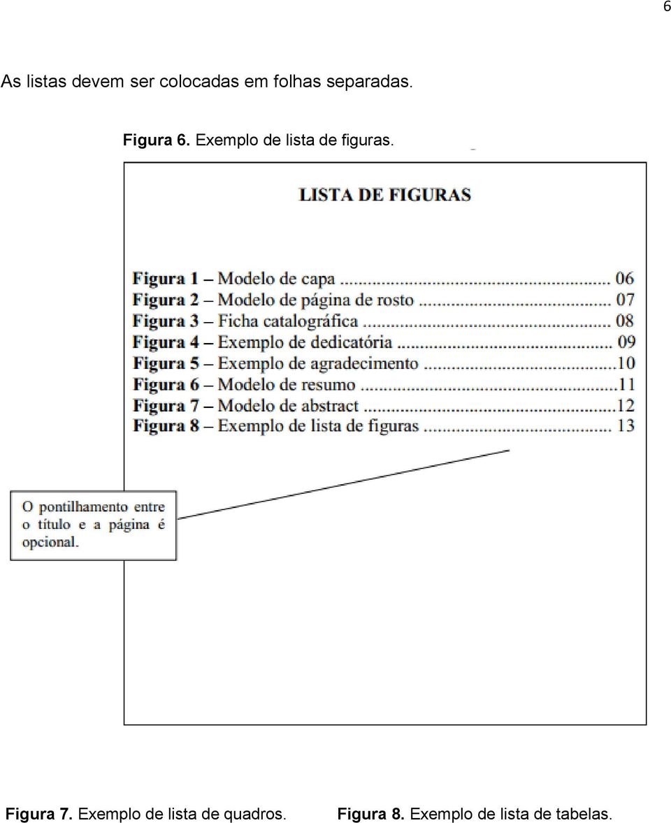 Exemplo de lista de figuras. Figura 7.