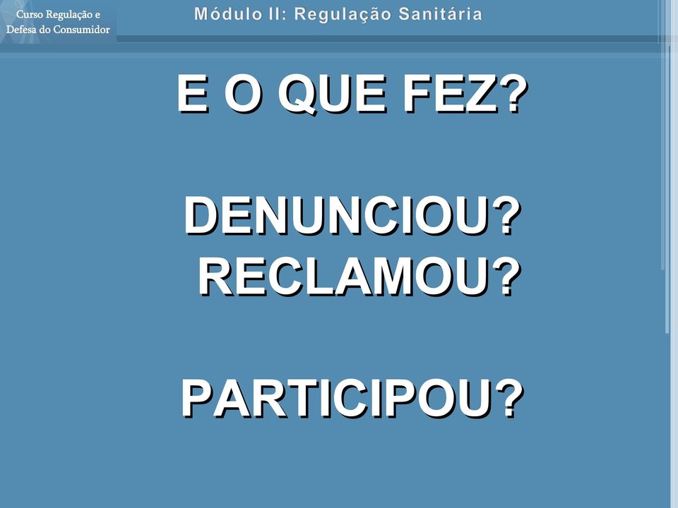 RECLAMOU?