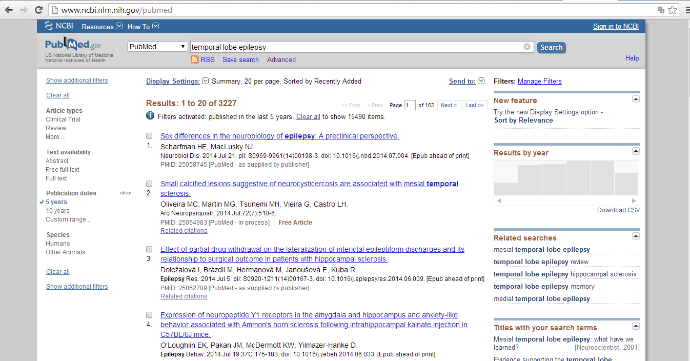 PubMed Para iniciar o acesso ao