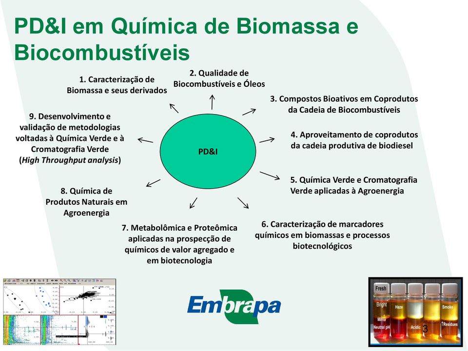 Compostos Bioativos em Coprodutos da Cadeia de Biocombustíveis 4. Aproveitamento de coprodutos da cadeia produtiva de biodiesel 8.