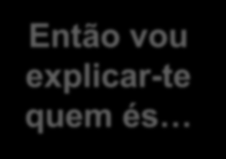 Então vou explicar-te quem és - Sou um morcego?