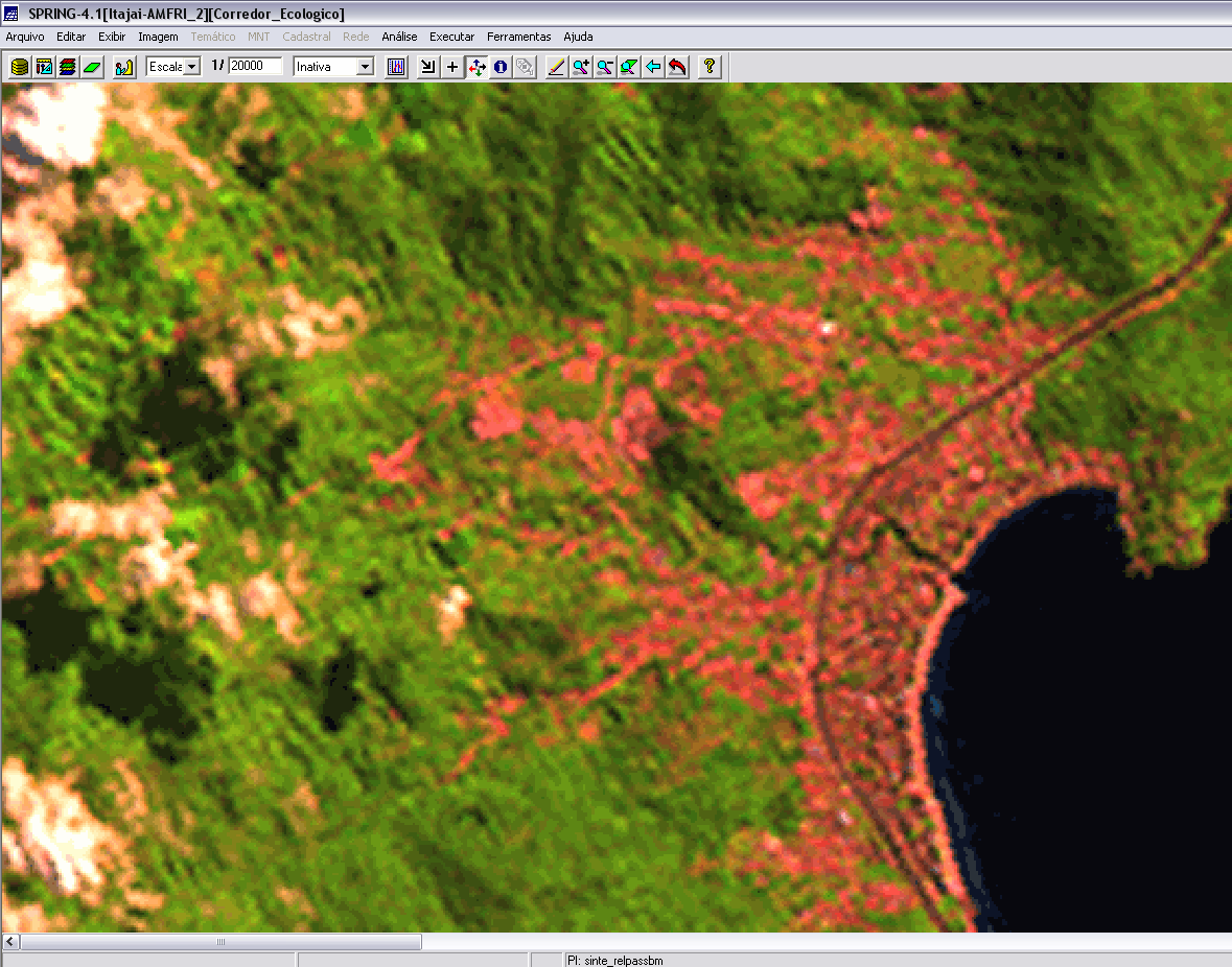 3. Processamento das Imagens Para este estudo foram utilizadas imagens Landsat 05, para classificação dos usos - antrópico e florestado.