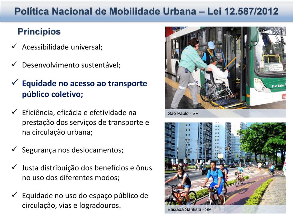 coletivo; Eficiência, eficácia e efetividade na prestação dos serviços de transporte e na circulação urbana; São Paulo