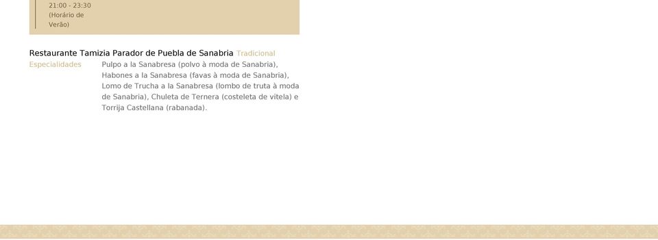 Sanabresa (favas à moda de Sanabria), Lomo de Trucha a la Sanabresa (lombo de truta
