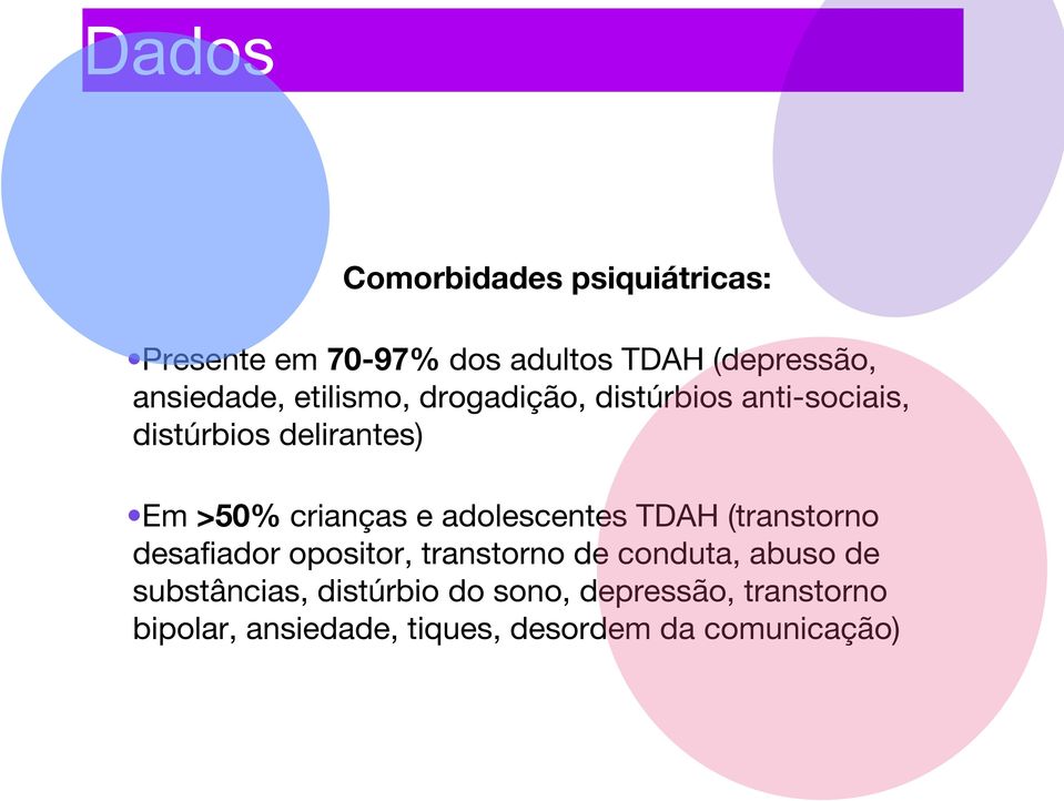 adolescentes TDAH (transtorno desafiador opositor, transtorno de conduta, abuso de