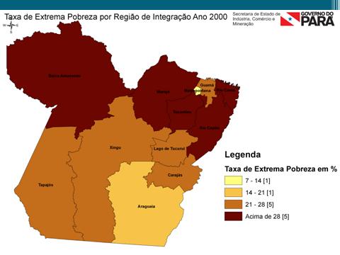 Taxa de extrema pobreza por