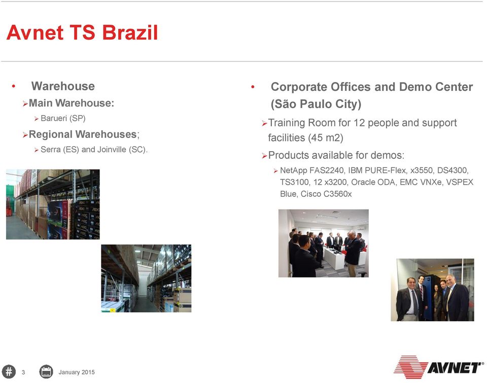 Corporate Offices and Demo Center (São Paulo City) Training Room for 12 people and support