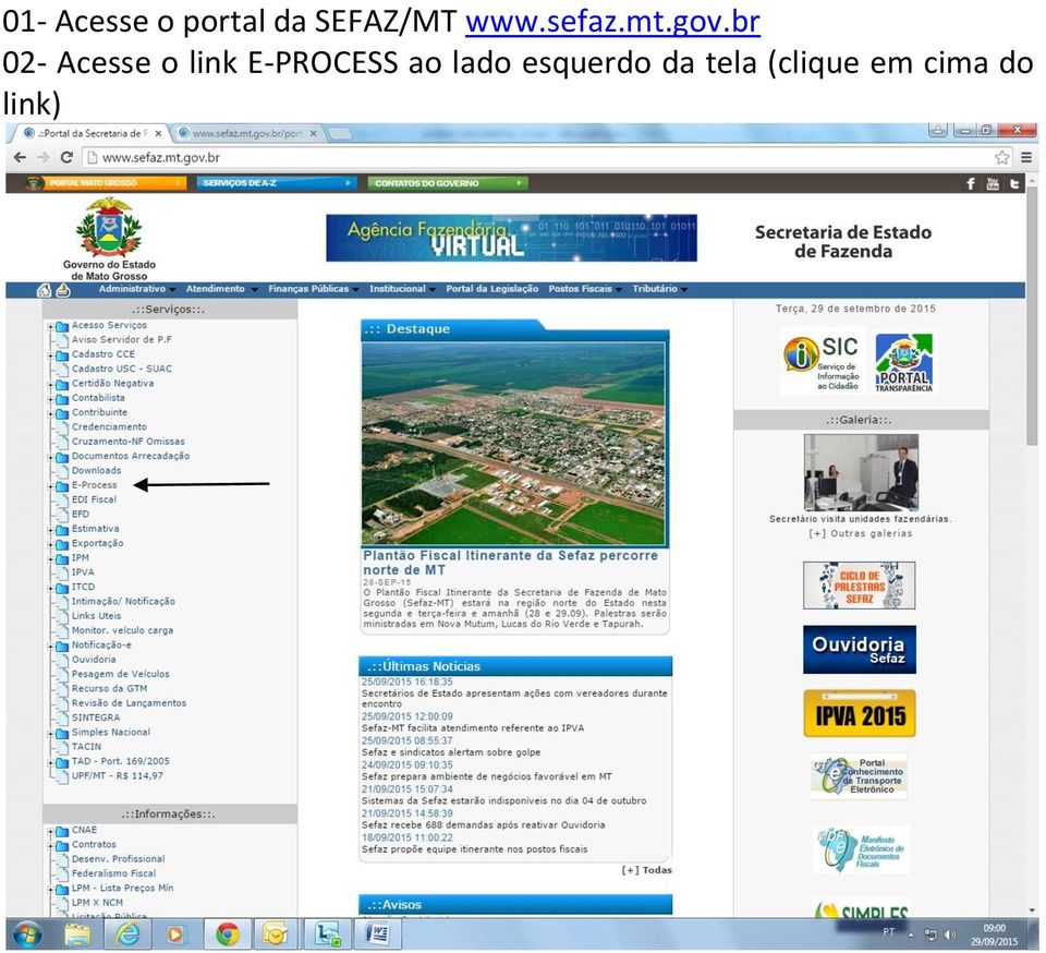 br 02- Acesse o link E-PROCESS
