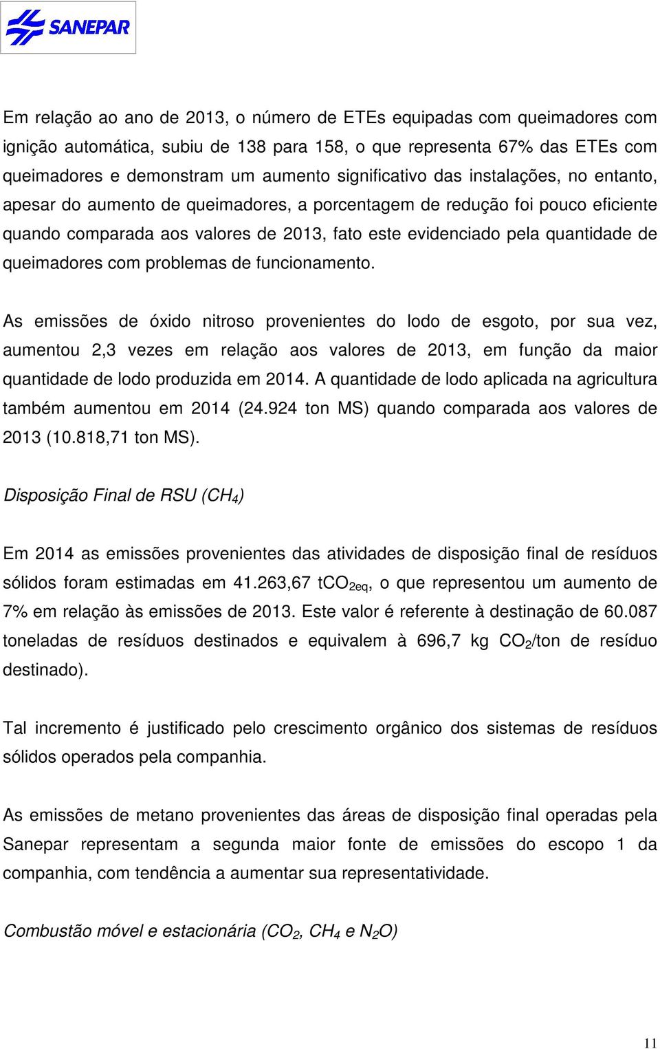 de queimadores com problemas de funcionamento.