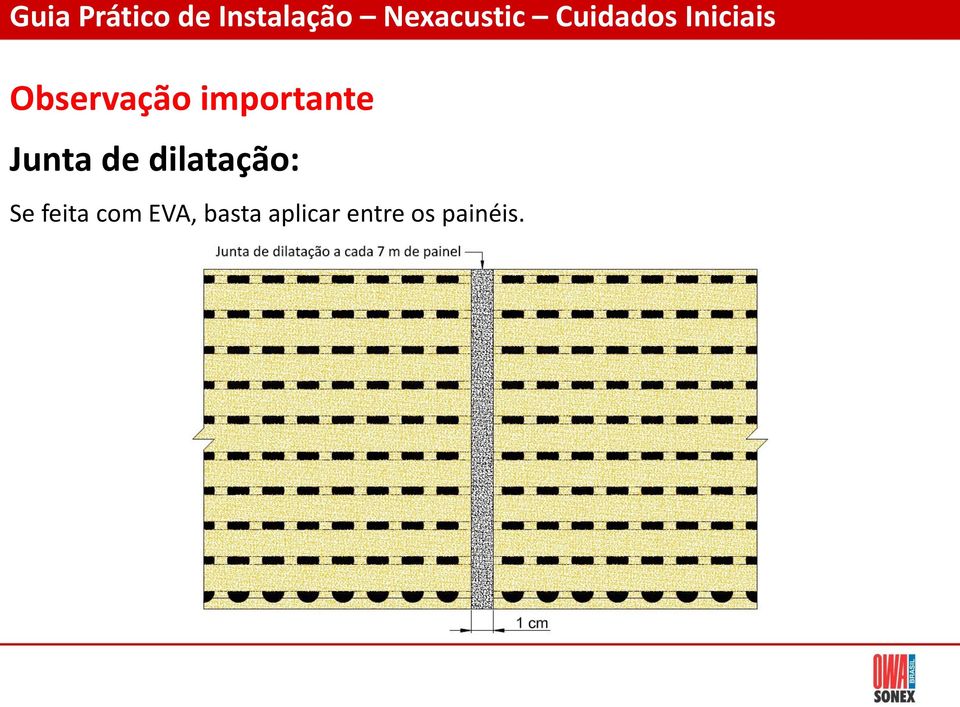 Observação importante Junta de