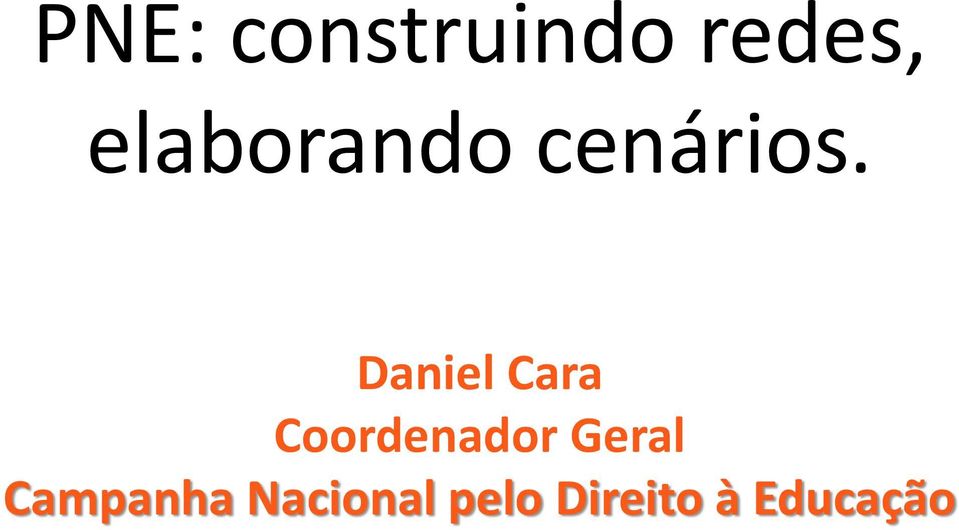 Daniel Cara Coordenador