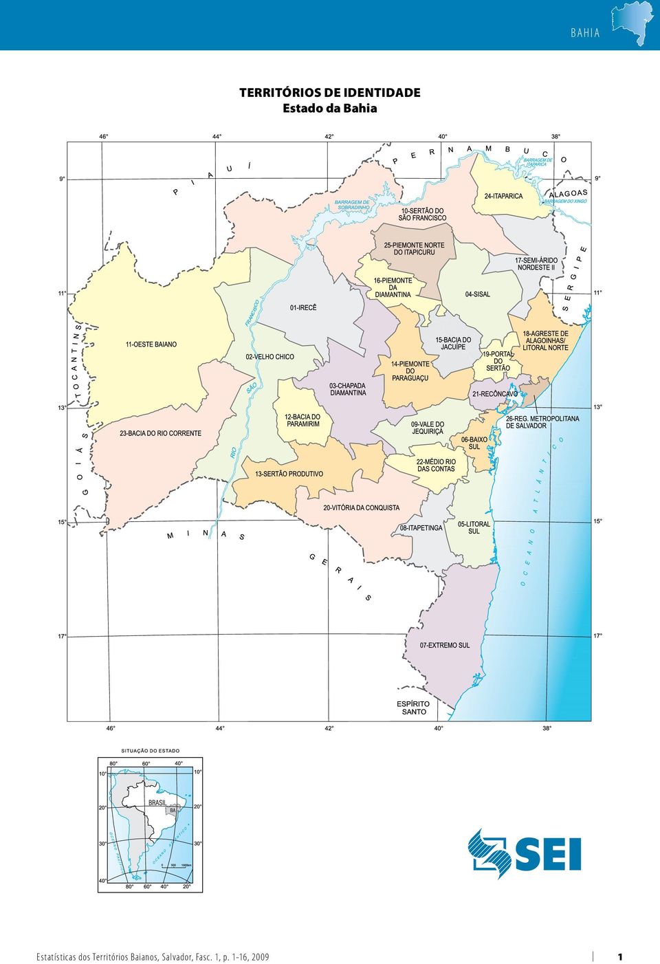 Estatísticas dos Territórios