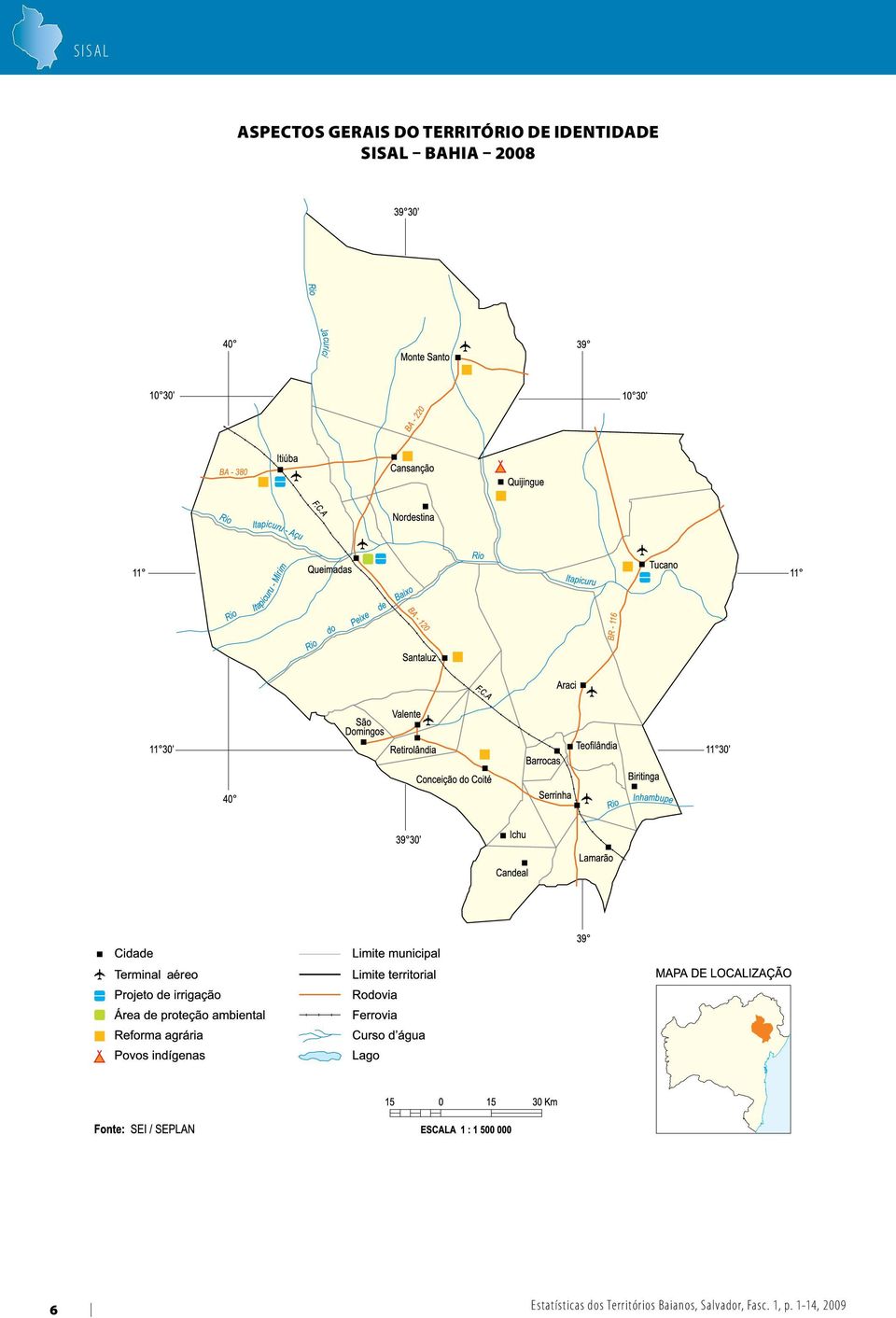 Estatísticas dos Territórios