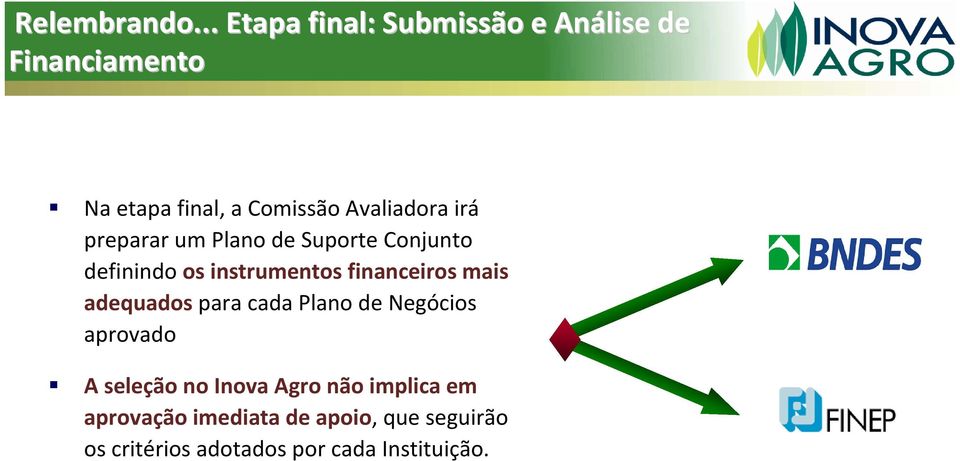 Avaliadora irá preparar um Plano de Suporte Conjunto definindo os instrumentos