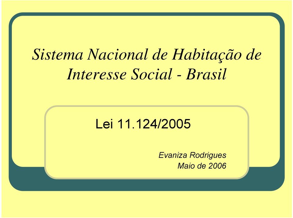 Social - Brasil Lei 11.