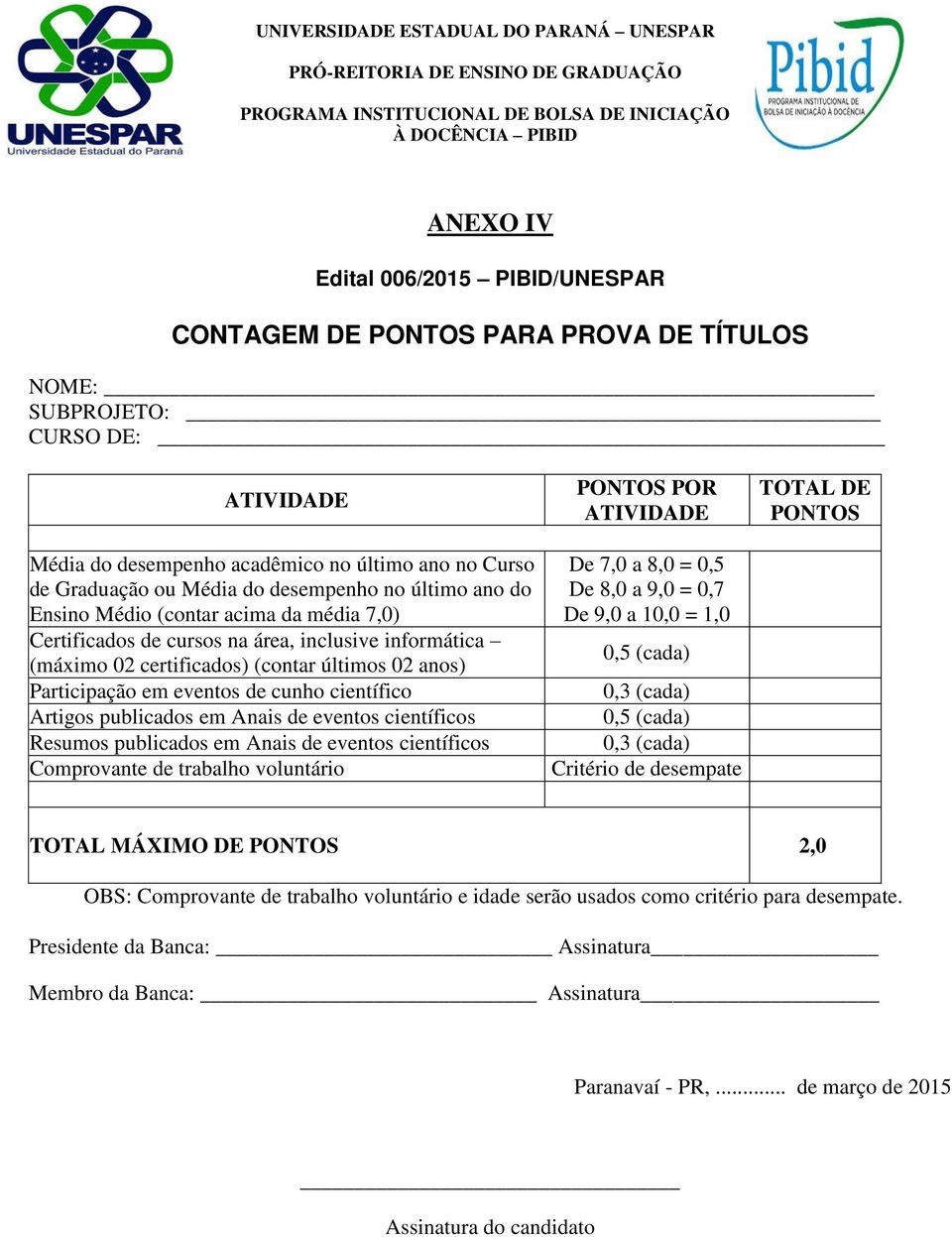 certificados) (contar últimos 02 anos) Participação em eventos de cunho científico Artigos publicados em Anais de eventos científicos Resumos publicados em Anais de eventos científicos Comprovante de