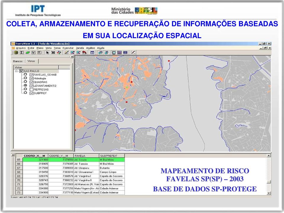 ESPACIAL MAPEAMENTO DE RISCO FAVELAS