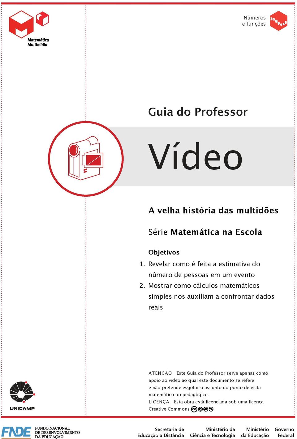 Revelar como é feita a estimativa do número de pessoas